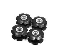 Sourcingmap 4Pcs Metal MTB Bike Cycling Bicycle Flanged Headset Star Nut for 28.6mm Fork