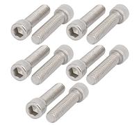 sourcingmap 5/16"-18 x 1-1/4" 304 Stainless Steel Full Thread Hex Socket Head Cap Screws 10pcs