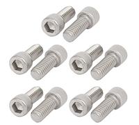 Sourcingmap 5/16-18 x 3/4" 304 Stainless Steel Full Threaded Hex Socket Head Cap Screw 10pcs