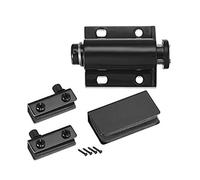 Sourcingmap 5-6mm Glass Door Magnetic Catch Latch Closures ABS Black with Clamp Set