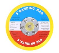 Sourcingmap 5 Inch Hook and Loop Backing Sanding Pads with 5/16"-24 Thread for Diamond Sanding Finishing Polishing Buffing Pads, Orange