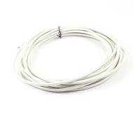 sourcingmap 5 Meter/16.4ft 2mm2 230C Flexible Silicone High Temperature Braided Wire Cable White