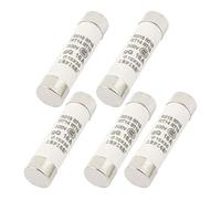 Sourcingmap 5 Pcs 10mm x 38mm Ceramic Body Cylindrical Fuse Link AC 500V 16A