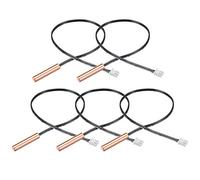 Sourcingmap 5 Pcs 20K NTC Thermistor Probe 15.7 Inch Copper Sensitive Temperature Temp Sensor for Air Conditioner