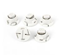 Sourcingmap 5 Pcs 5050 SMD T4.7 Wedge LED Instrument Light Lamp Green Internal