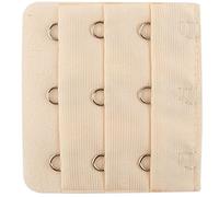 Sourcingmap 5 Pcs Beige 3 X 3 Hooks Bra Extender Hook and Eye Tape