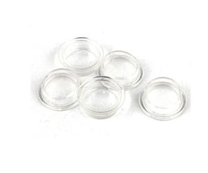 Sourcingmap 5 Pcs Clear White Silicone Waterproof Rocker Switch Protect Cover Round Caps