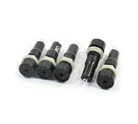 Sourcingmap 5 Pcs MF-527 250V 10A Cross Head Screw Cap Fuse Holder 5mm x 20mm