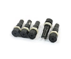 Sourcingmap 5 Pcs MF-527 250V 10A Cross Head Screw Cap Fuse Holder 5mm x 20mm