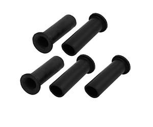 sourcingmap 5 Pcs Rubber Strain Relief Cord Boot Protector Cable Sleeve Hose 50mm Long