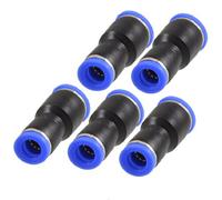 sourcingmap 5 Pcs Straight 10mm to 8mm 2 Ways Couplers Quick Joint Push in Fittings