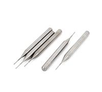 sourcingmap 5 Pcs Tungsten Carbide CNC PCB End Mill 3.175 Shank 0.5mm Cutting Dia