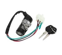 Sourcingmap 5 Wire Ignition Switch Lock for GY6 125, w/ 2 Keys