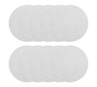 sourcingmap 50 Pcs 4-Inch Aluminum Oxide White Dry Hook and Loop Sanding Discs Flocking Sandpaper 320 Grit