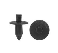 sourcingmap 50 Pcs Black Car Door Fender Plastic Push Type Rivets 6.5mm Hole