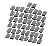 sourcingmap 50 Pcs TO-220 Diode Triode Transistor Gray Thermal Insulation Silicone Cap