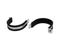 Sourcingmap 50mm Dia EPDM Rubber Lined P Clips Water Pipe Tube Hose Clamps Holder 2pcs