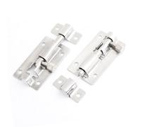 Sourcingmap 50mm Long Metal Slide Barrel Bolt Door Gate Interior Lock Latch 2 Pcs
