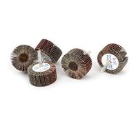 Sourcingmap 50mm x 25mm x 6mm 180 Grit Emery Cloth Grinding Flap Wheel Discs 5pcs