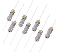 Sourcingmap 50Pcs 47K Ohm Resistor, 2W 5% Tolerance Carbon Film Resistors, 4 Bands for DIY Electronic Projects and Experiments