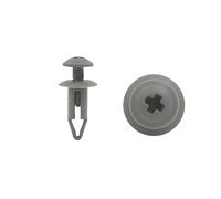 sourcingmap 50pcs 6mm Hole 13mm Head Car Plastic Trim Retainer Clips Rivet Gray