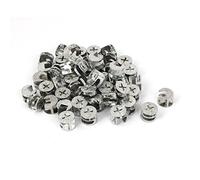 Sourcingmap 50Pcs Furniture Connecter Cam Lock Fittings 15mm x 11mm for Cabinet Drawer Dresser and Wardrobe Furniture Panel Connecting