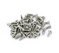 sourcingmap 50pcs M3 x 8mm Stainless Steel Cross pan Head Self Tapping Screws Bolts