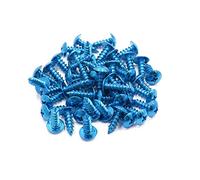 sourcingmap 50pcs Universal Blue Motorcycle Cross Head Self Tapping Bolts Screws