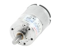 Sourcingmap 50RPM 12VDC 2P 6mm Shaft Diameter Electric Geared Box Motor