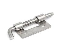 sourcingmap 53mmx18mm 304 Stainless Steel Right Hand Spring Loaded Barrel Bolt Latch