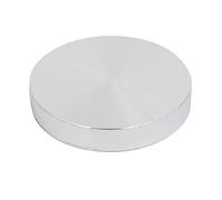 Sourcingmap 55mm Diameter 10mm Thickness M10 Thread Hollow Aluminum Disc Polished Finish