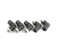 Sourcingmap 5mm Male Thread to 6mm Air Pneumatic Elbow Quick Connectors 5Pcs