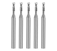 sourcingmap 5PCS 1/8" Shank 2.0mm x 8mm Carbide End Mill CNC Router Bits 2 Flute Milling Bit for Acrylic PVC MDF Wood