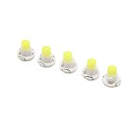sourcingmap 5pcs 12V White T4.2 Car Wedge LED Dash Gauge Instrument Panel Light