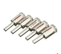 sourcingmap 5PCS 19mm Diamond Coated Hole Saw Drill Bits for Glass Ceramic Tile Marble Rock Porcelain Bottles Pots Brick
