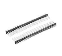 Sourcingmap 5Pcs 2.54mm Pitch 40-Pin 17mm Length Double Row Straight Connector Pin Header Strip for Prototype Shield