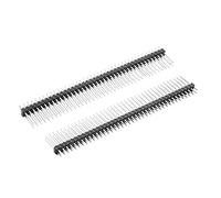 Sourcingmap 5Pcs 2.54mm Pitch 40-Pin 20mm Length Double Row Straight Connector Pin Header Strip for Prototype Shield