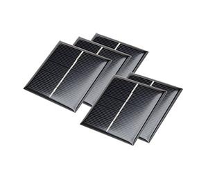 sourcingmap 5Pcs 2.5V 120mA Poly Mini Solar Cell Panel Module DIY for Light Toys Charger 59.8mm x 59.8mm