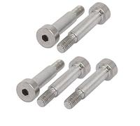 Sourcingmap 5pcs 304 Stainless Steel Hex Socket Shoulder Bolt 6mm Shoulder Dia 20mm Shoulder Length M5 Thread