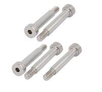 Sourcingmap 5pcs 304 Stainless Steel Hex Socket Shoulder Bolt 6mm Shoulder Dia 30mm Shoulder Length M5 Thread
