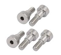 Sourcingmap 5pcs 304 Stainless Steel Hex Socket Shoulder Bolt 6mm Shoulder Dia 6mm Shoulder Length M5 Thread