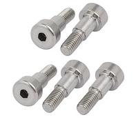 Sourcingmap 5pcs 304 Stainless Steel Hex Socket Shoulder Bolt 6mm Shoulder Dia 8mm Shoulder Length M5 Thread