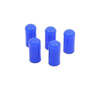 sourcingmap 5Pcs 6mm 1/4" Silicone Blanking Cap Intake Vacuum Hose Bung Blue