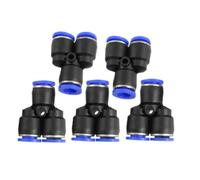 Sourcingmap 5Pcs 8mm Y Shaped Push-to-Connect Pneumatic Fittings