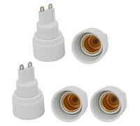 Sourcingmap 5pcs G9 to E14 Extender Adapter Converter Light Bulb Socket Holder White