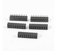 Sourcingmap 5pcs Straight Double Row 2mm Pitch 2 x 10 Pins Connector Female Header