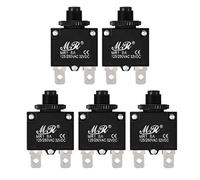 Sourcingmap 5Pcs Thermal Overload Protector AC 125/250V 8A Push Button Reset Circuit Breaker