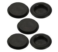 Sourcingmap 5pcs Wire Protective Grommets Black Rubber 20mm Dia Single Side Grommets