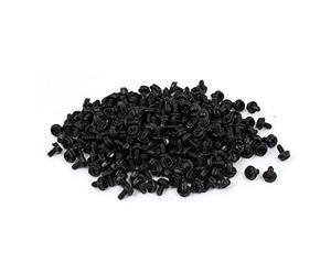 sourcingmap 6#-32 Black Zinc Plated Hex Phillips Head PC Computer Case Screw Fastener 400pcs
