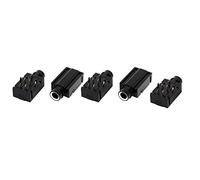 Sourcingmap 6.35mm Headphone Stereo Jack 7 Pins PCB Panel Mount Socket Black 5 Pcs